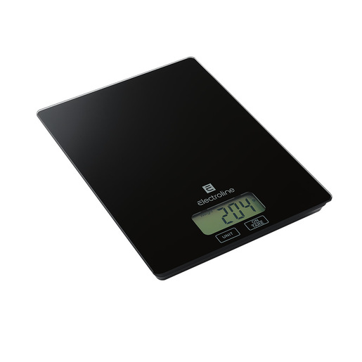 Image of Electroline EPKS212K bilancia da cucina Nero Superficie piana Rettangolo Bilancia da cucina elettronica