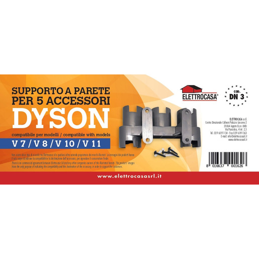Image of Elettrocasa DN 3 Aspirapolvere portatile Supporto per accessori