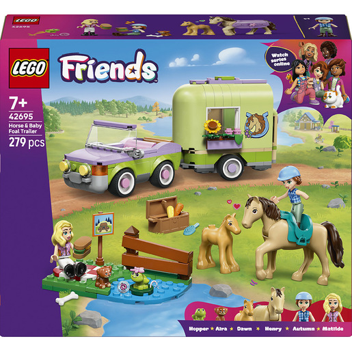 Image of LEGO Friends Rimorchio per cavallo e puledro