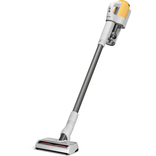 Miele Duoflex HX1 Aspirapolvere a bastone 2 in 1 Batteria Secco Filtro igienico Senza sacchetto Bianco, Giallo 2,5 Ah