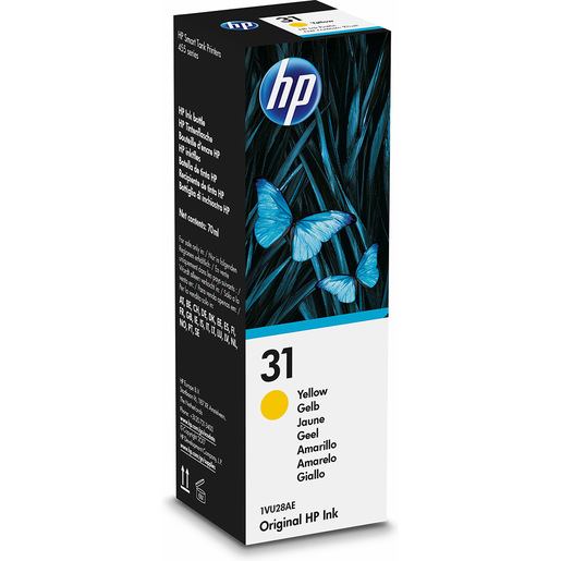 Image of HP 31 70-ml Yellow Original Ink Bottle Originale
