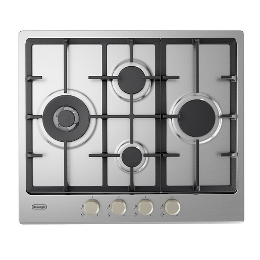 Image of De’Longhi YLG 60 RFX piano cottura Acciaio inox Da incasso 60 cm Gas 4 Fornello(i)