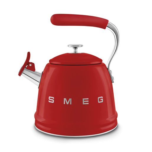 Image of Smeg Bollitore con fischio 50's Style - Rosso LUCIDO - WKF01RD