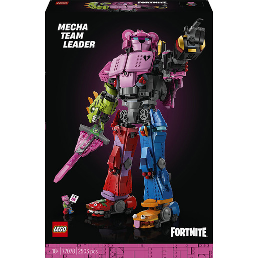 LEGO Fortnite 77078 Leader Squadra Mecha, Kit da Esposizione con Minifigure, Regalo da Collezione per Adulti Fan di Videogame