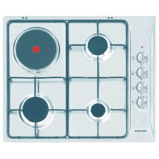 Image of Glem Gas GTL647IX piano cottura Acciaio inossidabile Da incasso 60 cm Combi 4 Fornello(i)