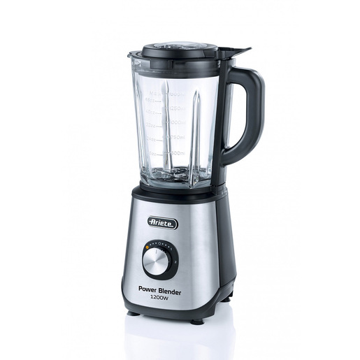Image of Ariete 579 Power Blender 1200W, Frullatore, 1200W, 4 lame in acciaio inox, 2 velocità + Funzione Pulse, Capacità 1,5 L, Piedini antiscivolo, Coperchio