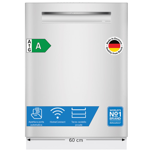 Bosch Serie 4 SMP4ECW72S Lavastoviglie da incasso sottopiano 14 coperti Bianco Classe A