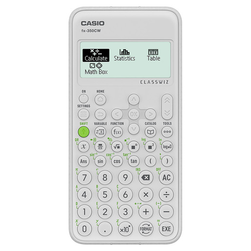 Image of Casio fx-350CW calcolatrice Tasca Calcolatrice scientifica Bianco