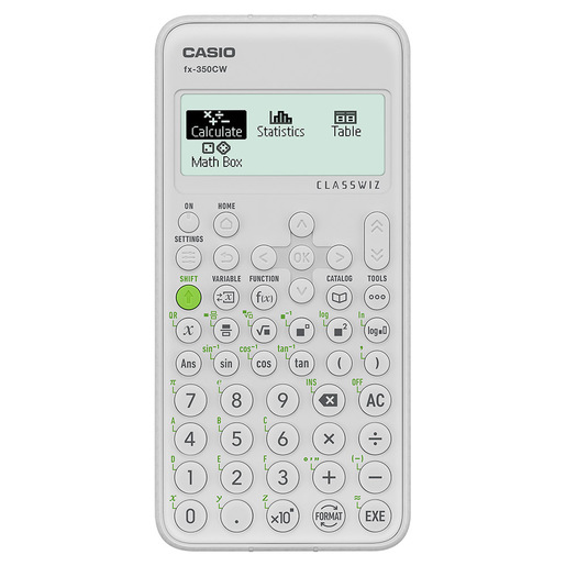 Image of        Casio fx-350CW calcolatrice Tasca Calcolatrice scientifica Bianco