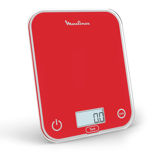 Image of Moulinex BN50U3 bilancia da cucina Rosso Superficie piana Rettangolo Bilancia da cucina elettronica