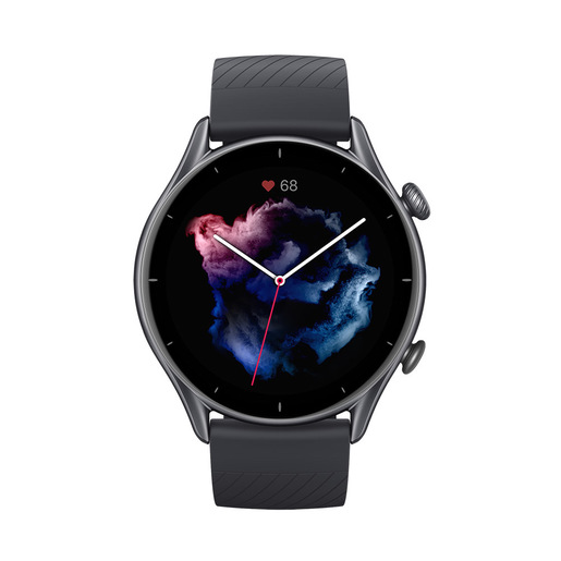 Image of Amazfit GTR 3 Pro 3,68 cm (1.45'') AMOLED 46 mm Digitale 480 x 480 Pixel Touch screen Nero Wi-Fi GPS (satellitare)
