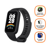 Xiaomi Smart Band 9 Active, Schermo TFT 1.47", Monitoraggio Salute: SpO2, Frequenza Cardiaca, Sonno e Stress, 50 modalità sportive, Resistenza Acqua 5 ATM, Durata Batteria 18 giorni, Nero-image