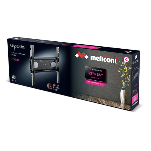 Image of Meliconi Ghostslim Plus FIX400 2,16 m (85'') Nero