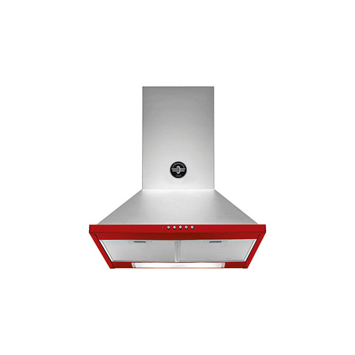 Image of Bertazzoni La Germania KPL60PLAG1XRA cappa aspirante Cappa aspirante a parete Rosso, Acciaio inox 600 m³/h