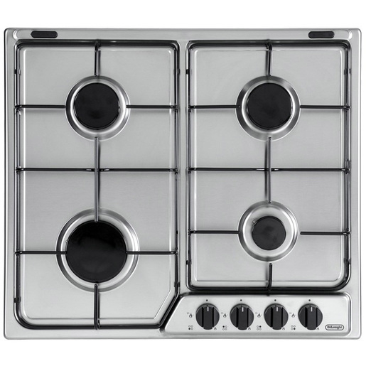Image of De’Longhi YAF 46 ASV piano cottura Acciaio inossidabile Da incasso 60 cm Gas 4 Fornello(i)