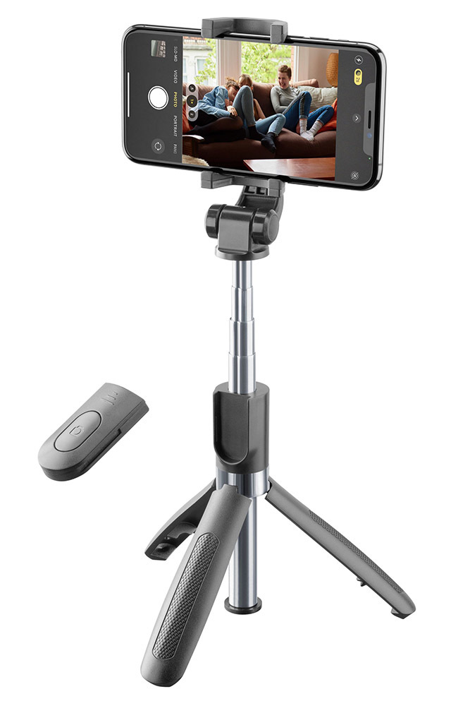Bastone Selfie Wireless Selfie Stick Cavalletto Telefono Selfie Bluetooth Con Telecoando - Foto 4