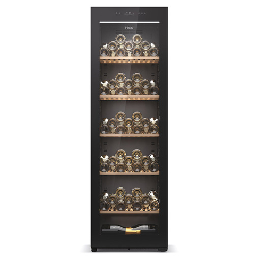 Image of Haier Wine Bank 60 Serie 5 HWS247GEH1 Cantinetta vino con compressore Libera installazione Nero 247 bottiglia/bottiglie