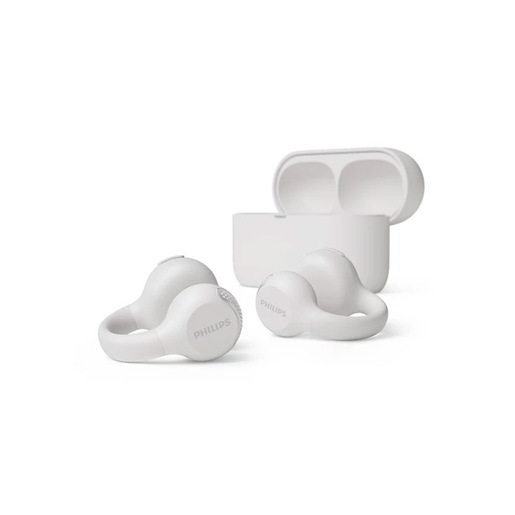 Image of Philips 2000 series TAQ2000WT Auricolare True Wireless Stereo (TWS) clip auricolare, A orecchio aperto Musica e Chiamate Bluetooth Bianco