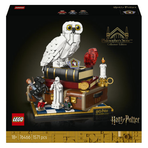 Image of LEGO Harry Potter 76466 Pietra Filosofale – Edizione del Collezionista, Modellino Fai da Te di Decorazione, Regalo per Adulti