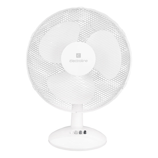 Electroline ELNFDAFT-40A ventilatore da tavolo diametro 40cm 3 velocità bianco