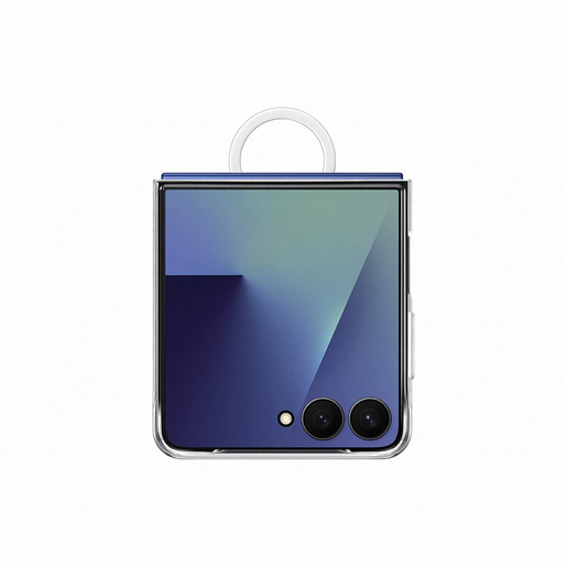 Image of Samsung Custodia Silicone nero Flip7R EF-QF766CTEGWW custodia per cellulare 17,4 cm (6.85'') Cover Trasparente cod015