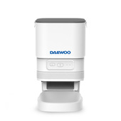 Daewoo D-PF13 Distributore Di Cibo E Acqua Per Cani E Gatti Acrilonitrile Butadiene Stirene (Abs) Grigio, Bianco Universale Alimentatore Automatico Pe-image
