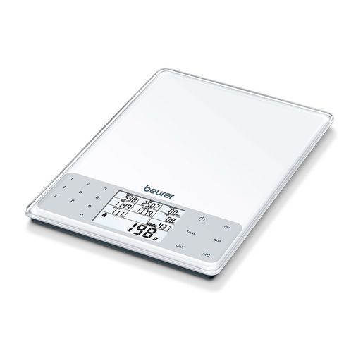Image of Beurer DS 61 Bilancia Cucina Dieta elettrica white vetro