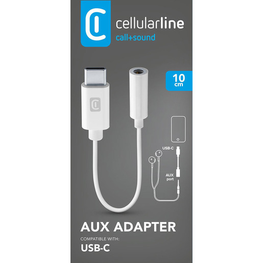 Image of Cellularline MUSIC ENABLER TYPE-C Adattatore audio per jack 3.5 mm
