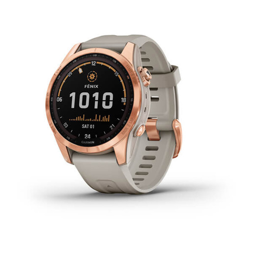 Image of Garmin fenix 7S Solar 3,05 cm (1.2'') MIP 42 mm Rose Gold GPS (satellit