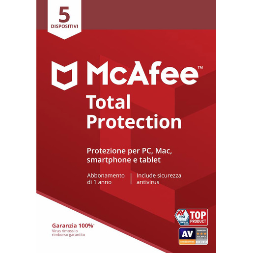 Image of McAfee Total Protection Licenza base 5 licenza/e 1 anno/i