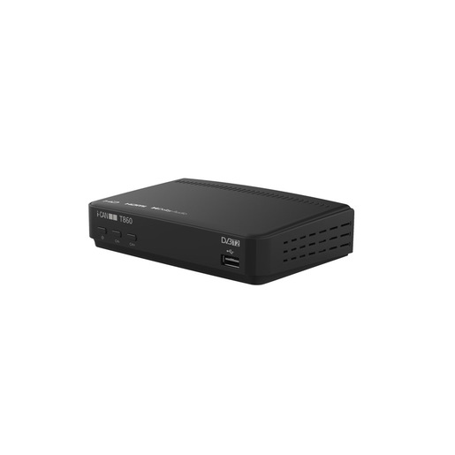 i-CAN T860 decodificatore 1 sintonizzatore/sintonizzatori Cablato Nero