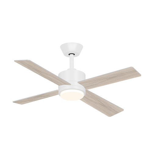 Smartway WKCF10514WW ventilatore Bianco, Legno
