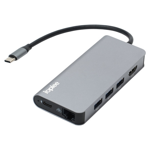 Image of IOPLEE IOPEXTHE8IN1607 hub di interfaccia USB tipo-C 5000 Mbit/s Grigio