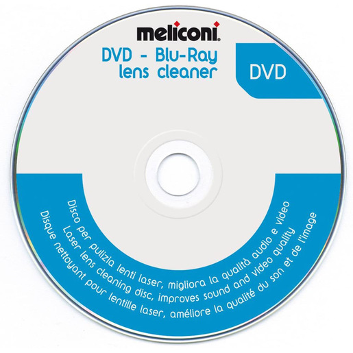 Image of Meliconi DVD Blu-Ray Lens Cleaner cassetta di pulizia Disco di pulizia