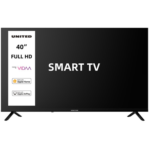 Image of United UNLED40M10VDA SMART TV 40'' FULL HD, Sistema operativo VIDAA, Triplo tuner DVBT2/C/S2 HEVC MAIN10, Dolby Audio, Parental Control