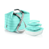 Fratelli Guzzini On The Go Borsa Termica Blu, Trasparente, Bianco-image