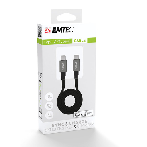 Image of Emtec T700C2 cavo USB 1,2 m USB C Nero