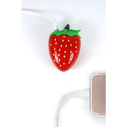 Image of MojiPower Strawberry 2600 mAh Rosso