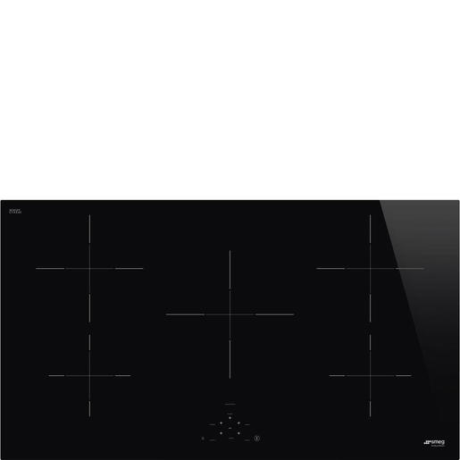 Image of Smeg Universal SI2951D piano cottura Nero Da incasso 90 cm Piano cottura a induzione 5 Fornello(i)
