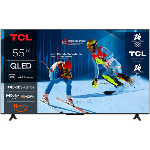 TCL T6C Serie Smart TV QLED 4K 55'' 55T6C, Dolby Vision & Atmos, HDR10+, Fire TV