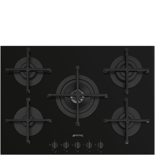 Image of Smeg Cucina PV275B piano cottura Nero Superficie piana 72 cm Gas 5 Fornello(i)