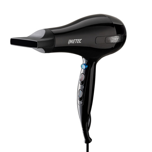 Image of Imetec Asciugacapelli S6 2000, 2200W, 2 velocità, 3 temperature, Colpo Aria Fredda, Convogliatore Stretto