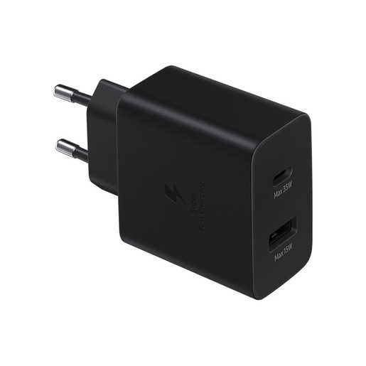Samsung EP-TA220NBEGEU Caricabatterie per dispositivi mobili Cuffie, Auricolare, Computer portatile, Smartphone, Orologio intelligente, Tablet Nero AC