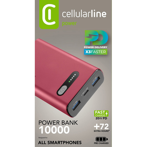 Image of Cellularline Fast PD 10000 Caricabatterie Portatile Fast PD 10000mAh
