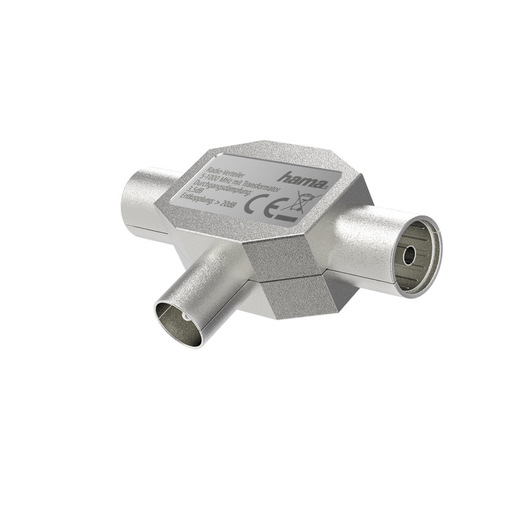 Image of Hama Distributore antenna 1 M/2 F, corpo in metallo