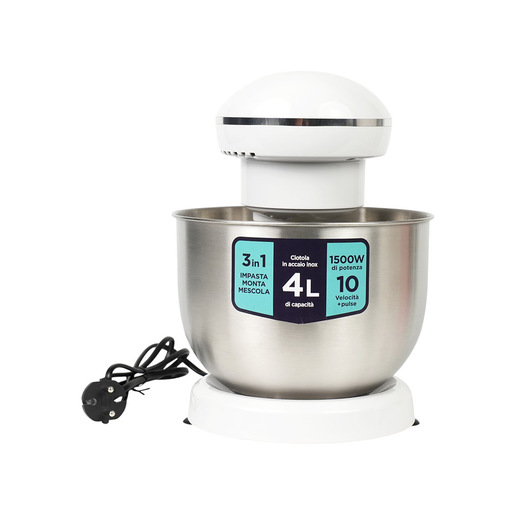 Image of Electroline ELNEXTSM4L621 sbattitore Sbattitore con base 1500 W Bianco