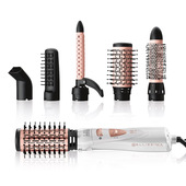 Bellissima Imetec GH18 1100 Modellatore Ad Aria, Rivestimento Spazzole In Ceramica, 5 Accessori Per Realizzare Capelli Lisci E Luminosi, A Onde Morbid-image