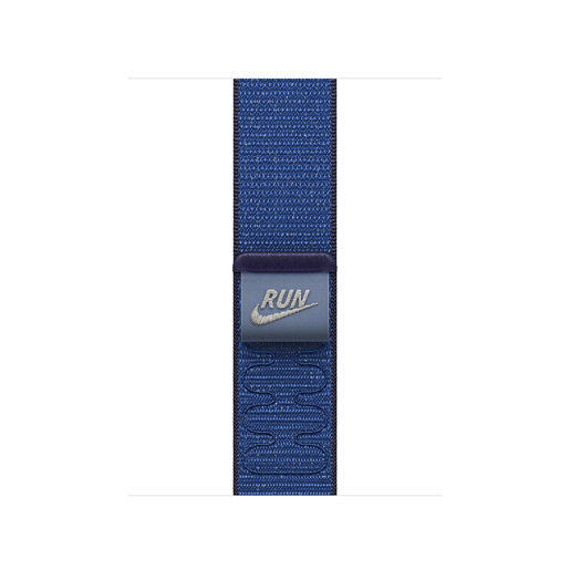 Image of Apple Nike Sport Loop Band Blu Nylon, Poliestere riciclato, Spandex