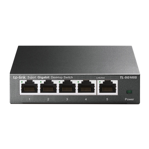 Image of TP-Link TL-SG105S Non gestito Gigabit Ethernet (10/100/1000) Nero