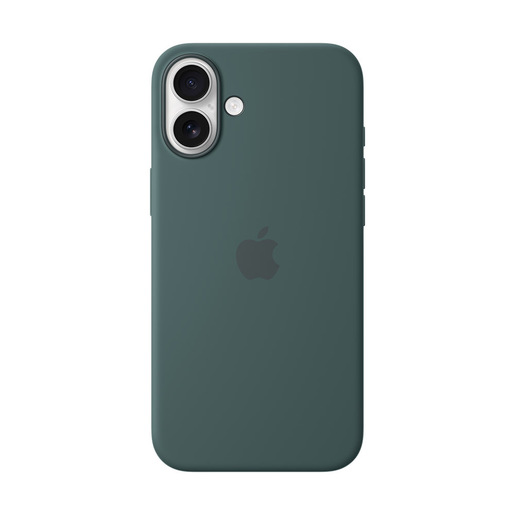 Image of Apple Custodia MagSafe in silicone per iPhone 16 Plus - Verde lago